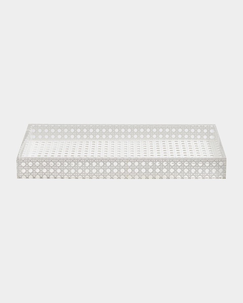 Reed Vanity Tray, White